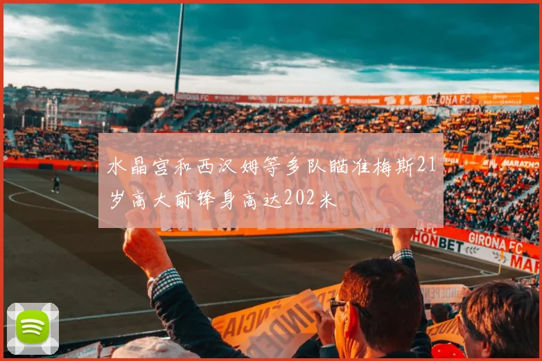 水晶宫和西汉姆等多队瞄准梅斯21岁高大前锋身高达202米